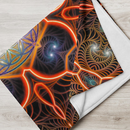 "Starry Night FOL" THROW BLANKET, 60″×80″, Lifestyle