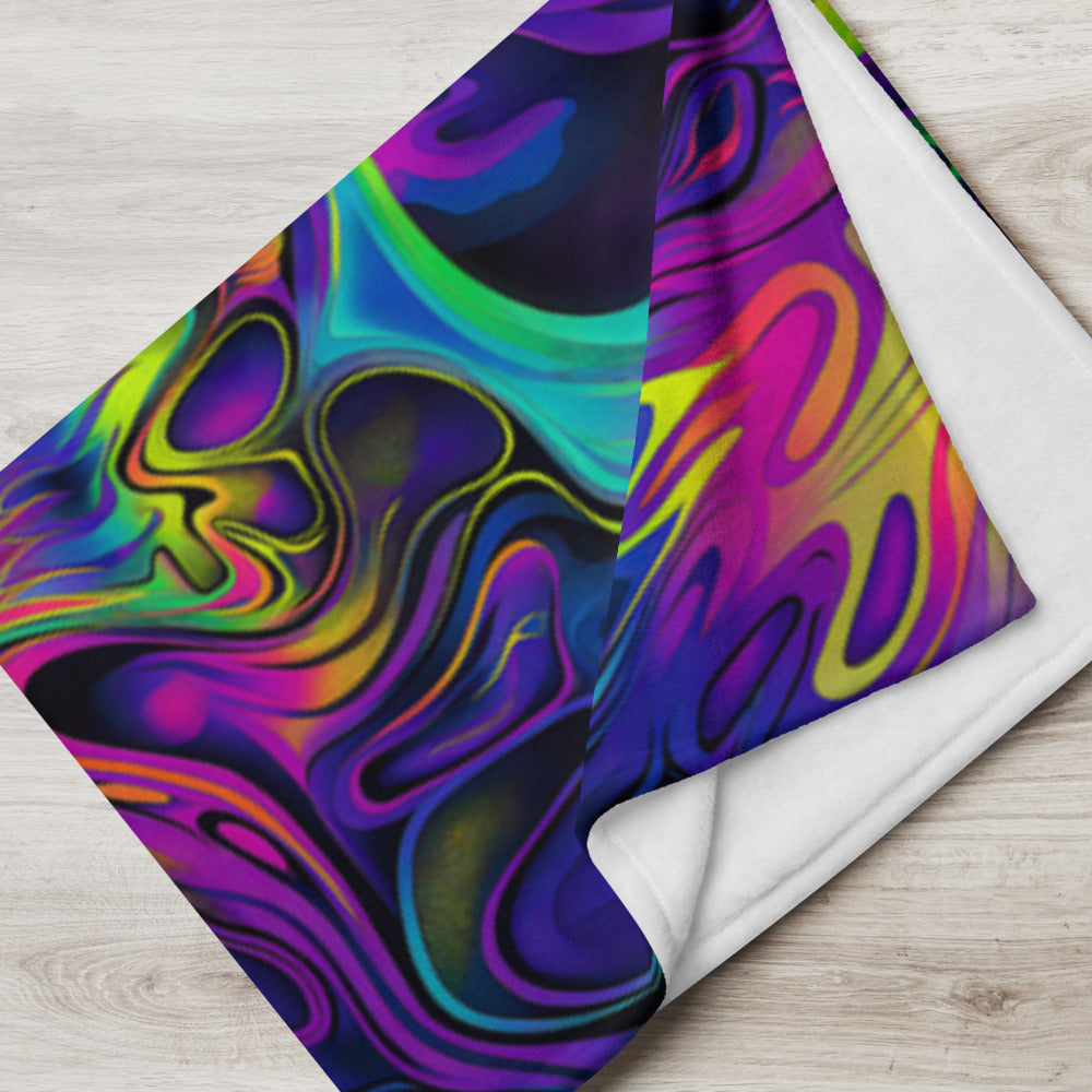 "Still Trippin'" THROW BLANKET, 60″×80″, Lifestyle