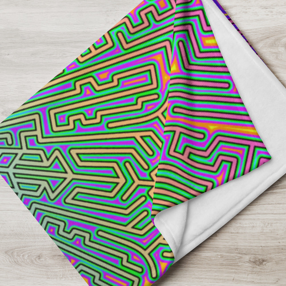 "Corteca V2" THROW BLANKET, 60″×80″, Lifestyle