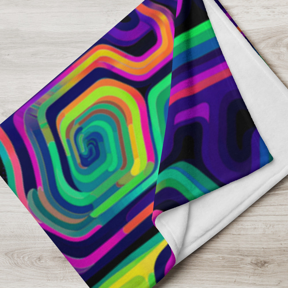 "Tripnotist" THROW BLANKET, 60″×80″, Lifestyle