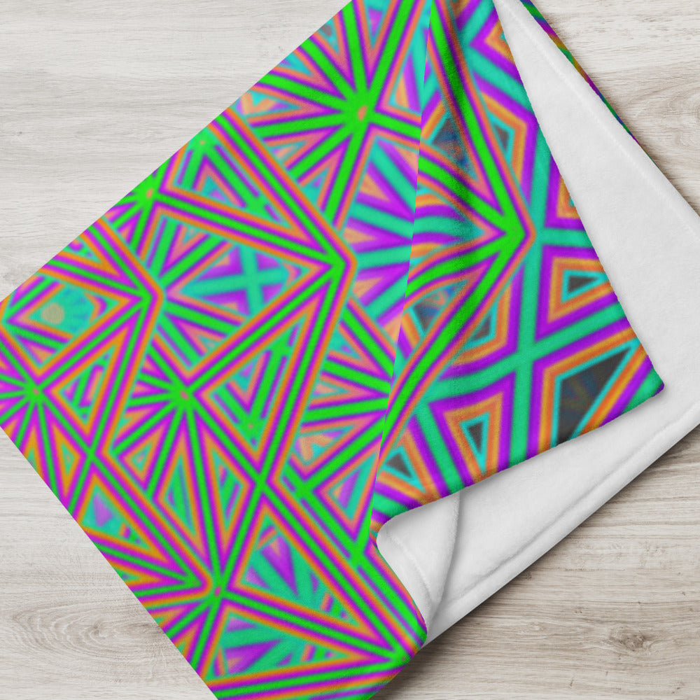 "Flower of Tron" THROW BLANKET, 60″×80″, Lifestyle