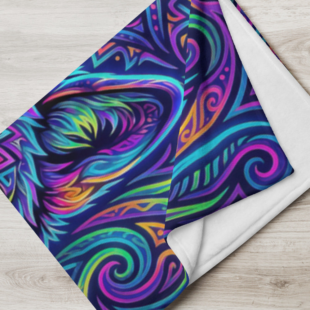 "Watchful Eyes" THROW BLANKET, 60″×80″, Lifestyle
