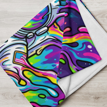 "Astro Burst" THROW BLANKET, 60″×80″, Lifestyle