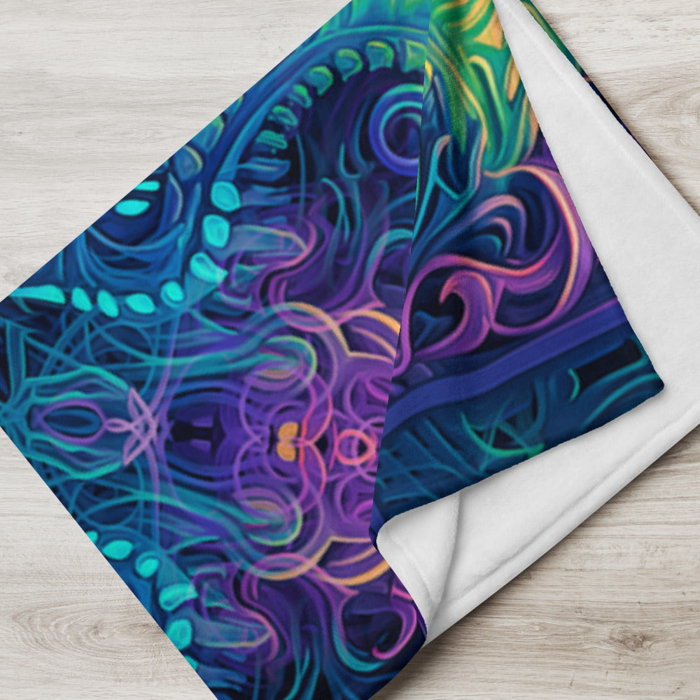 "Belladonna V2" THROW BLANKET, 60″×80″, Lifestyle
