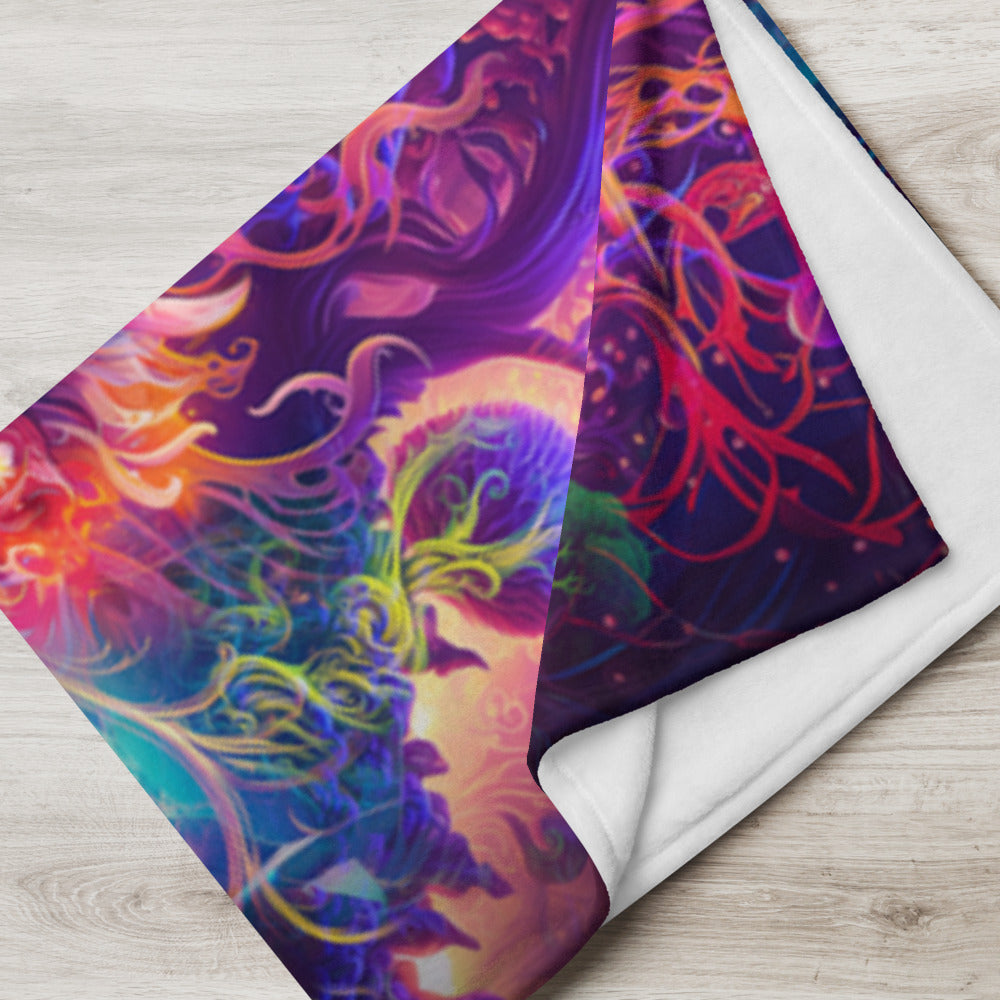 "The Sacred Vine" THROW BLANKET, 60″×80″, Lifestyle