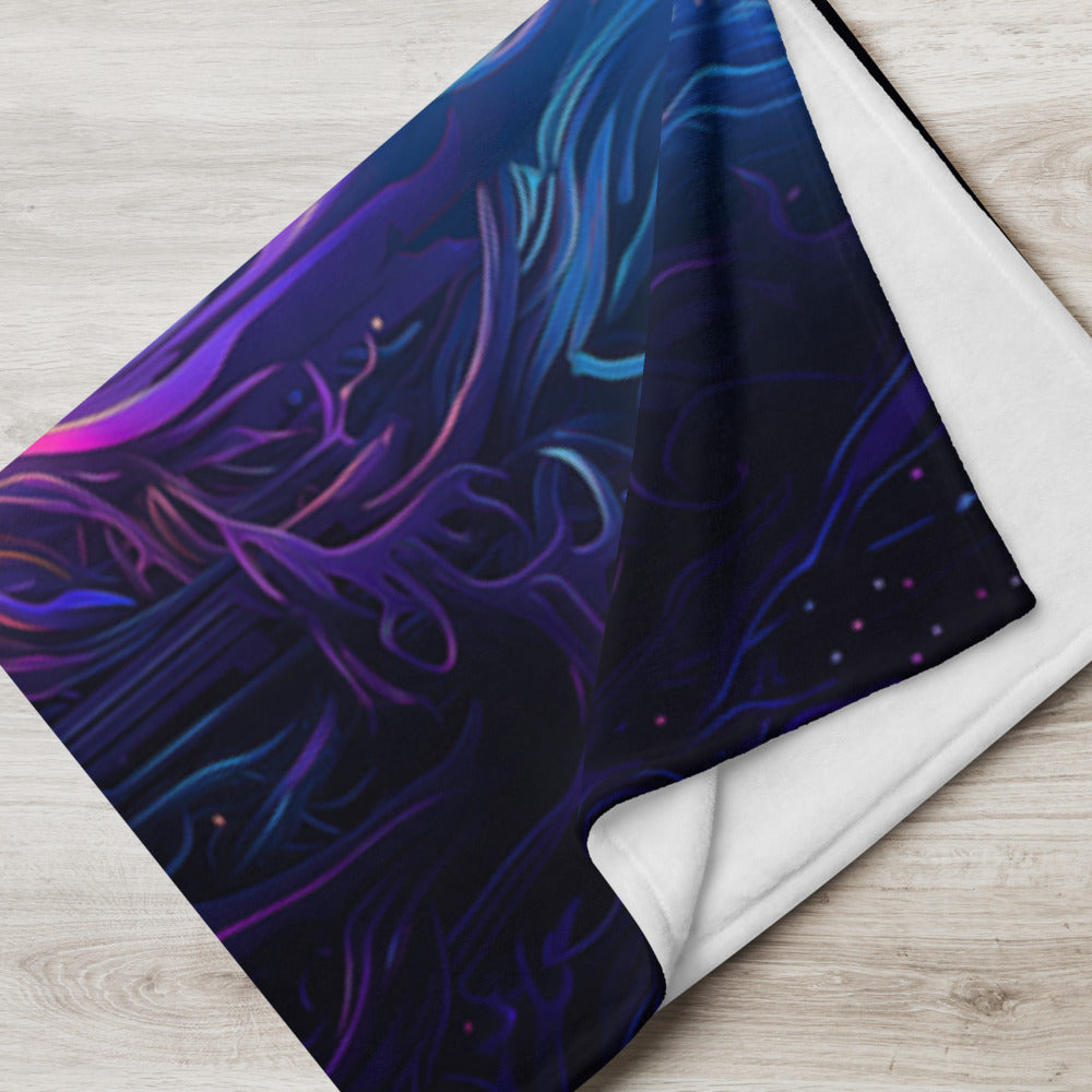 "Twilight Glow" THROW BLANKET, 60″×80″, Lifestyle