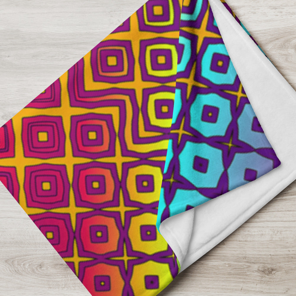 "Peacocking" THROW BLANKET, 60″×80″, Lifestyle