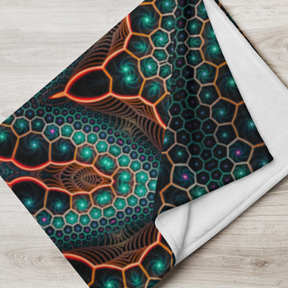 "Multiverse" THROW BLANKET, 60″×80″, Lifestyle