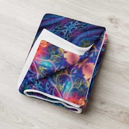 "The Sacred Circle" THROW BLANKET, 60″×80″, Lifestyle 2