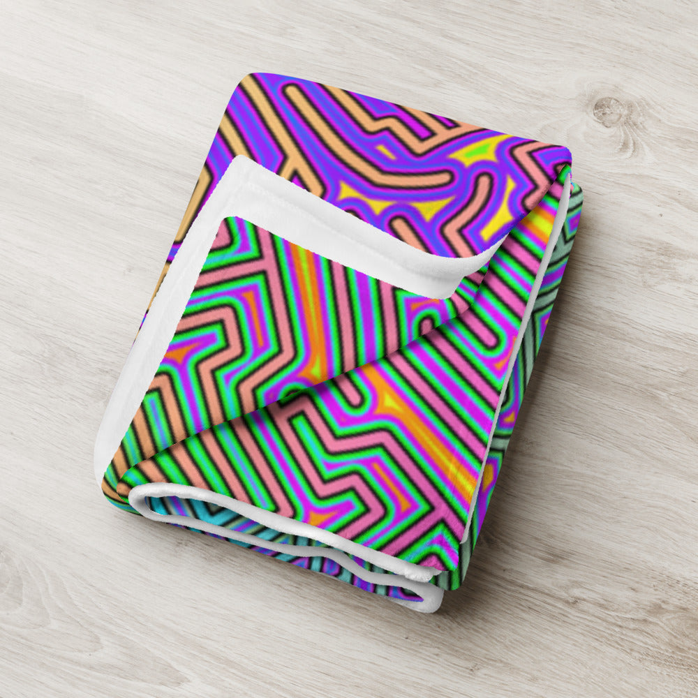 "Corteca V2" THROW BLANKET, 60″×80″, Lifestyle 2