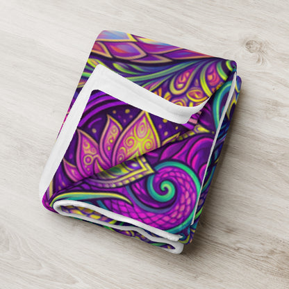 "LovDragons" THROW BLANKET, 60″×80″, Lifestyle 2