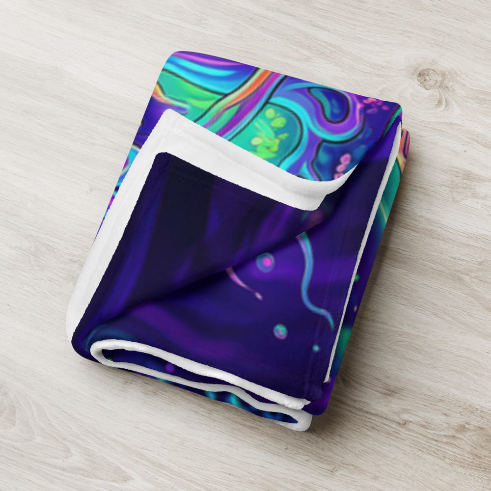 "Beyond Physical" THROW BLANKET, 60″×80″, Lifestyle 2