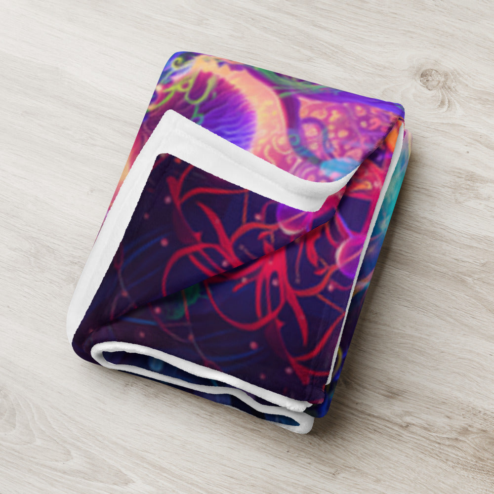"The Sacred Vine" THROW BLANKET, 60″×80″, Lifestyle 2