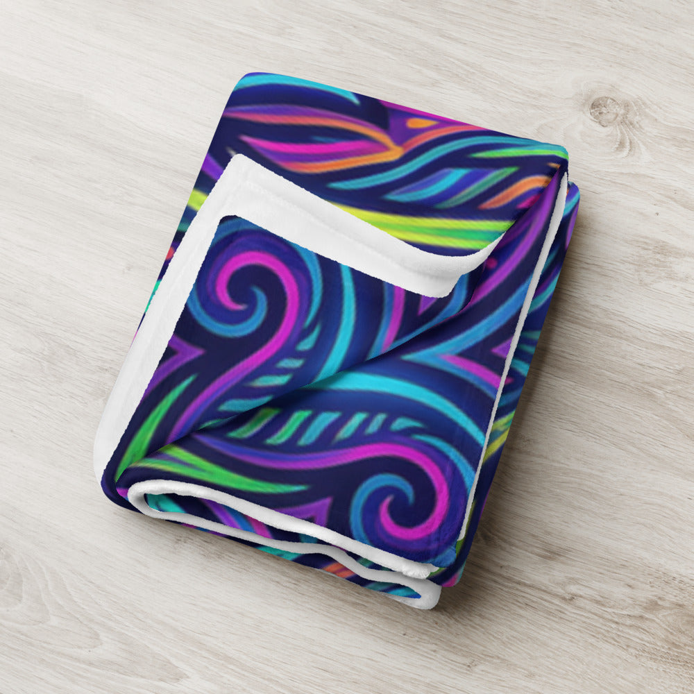 "Watchful Eyes" THROW BLANKET, 60″×80″, Lifestyle 2