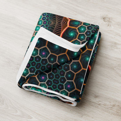 "Multiverse" THROW BLANKET, 60″×80″, Lifestyle 2
