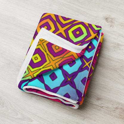 "Peacocking" THROW BLANKET, 60″×80″, Lifestyle 2