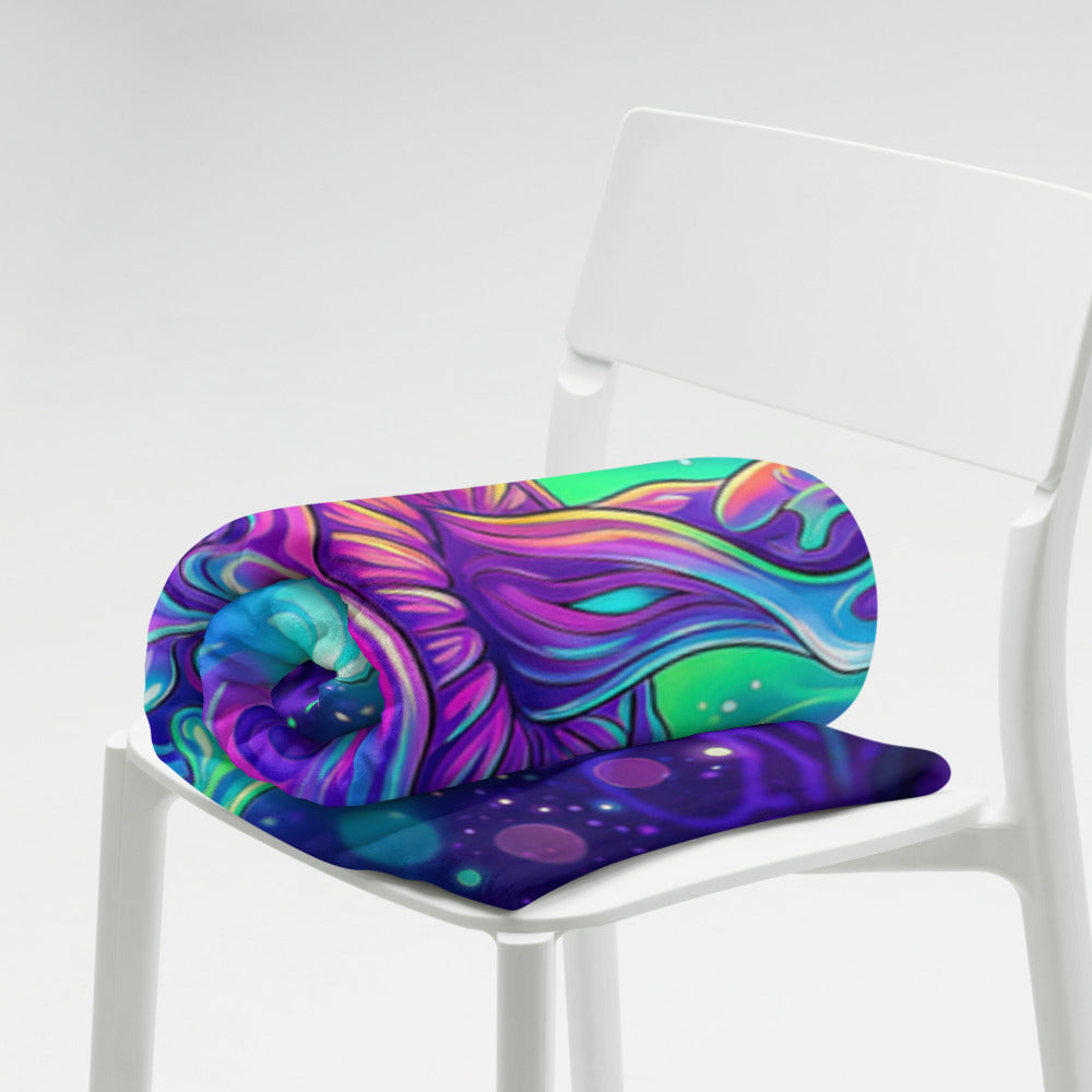 "Beyond Physical" THROW BLANKET, 60″×80″, Lifestyle