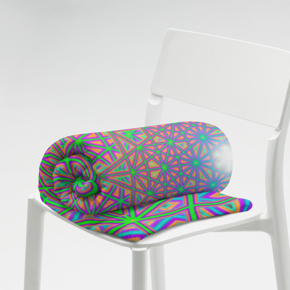 "Flower of Tron" THROW BLANKET, 60″×80″, Lifestyle