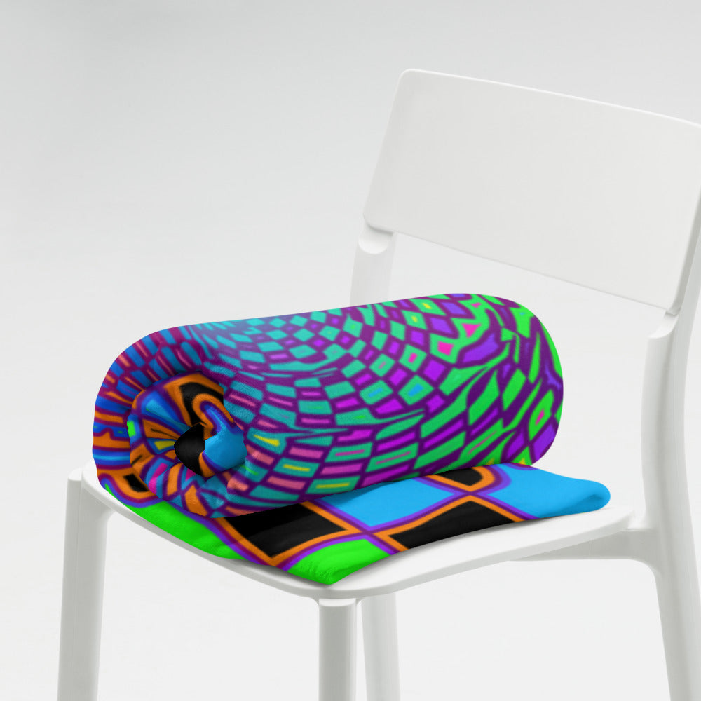 "Here We Go" THROW BLANKET, 60″×80″, Lifestyle