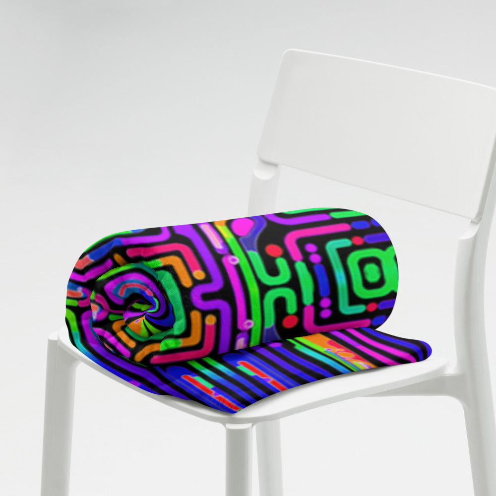 "Borg Rave" THROW BLANKET, 60″×80″, Lifestyle