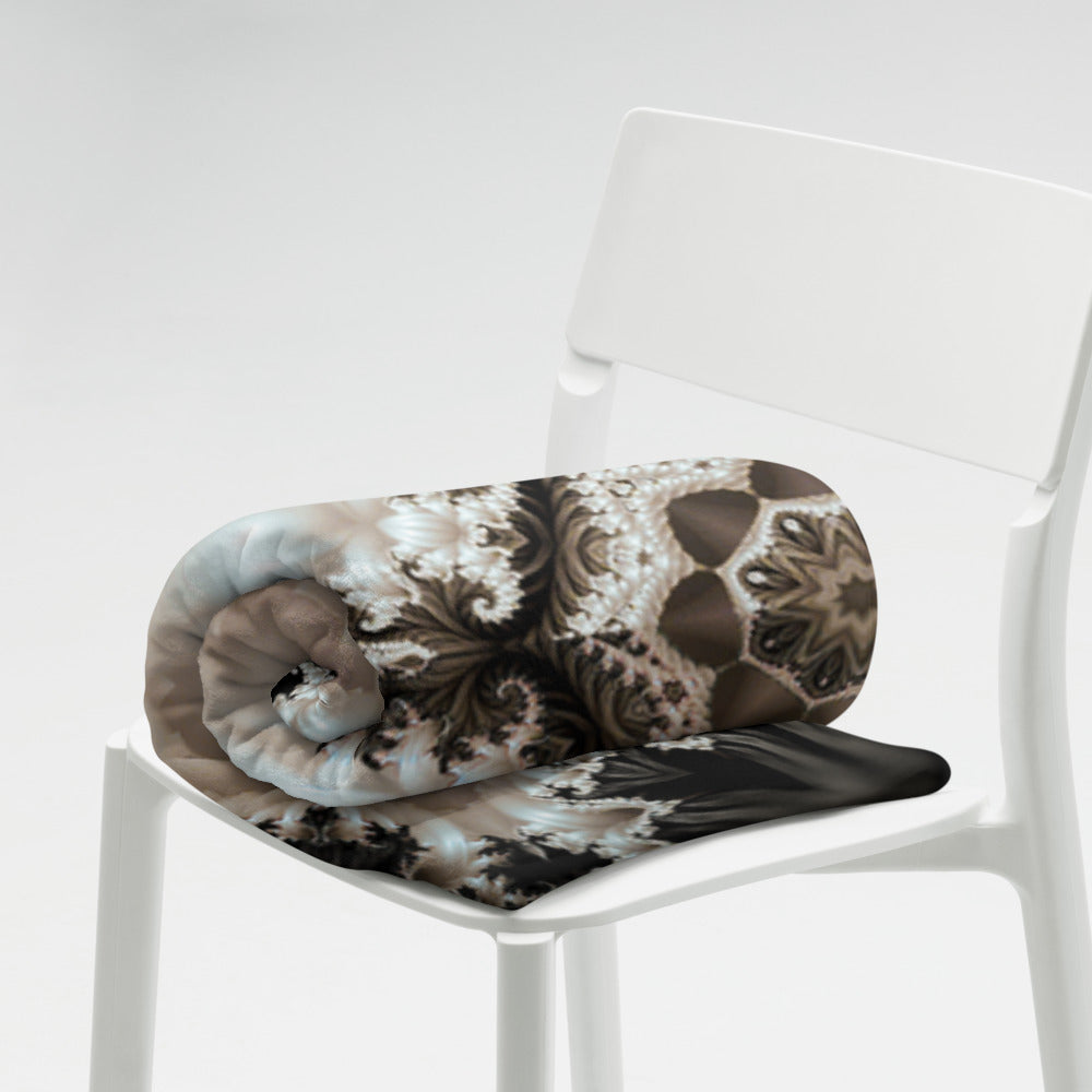 "Duality" THROW BLANKET, 60″×80″, Lifestyle