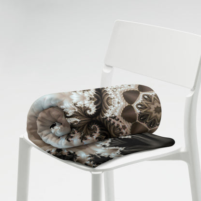 "Duality" THROW BLANKET, 60″×80″, Lifestyle