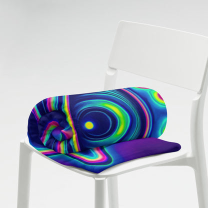 "All Melting Eye" THROW BLANKET, 60″×80″, Lifestyle