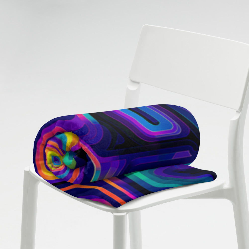 "Tripnotist" THROW BLANKET, 60″×80″, Lifestyle
