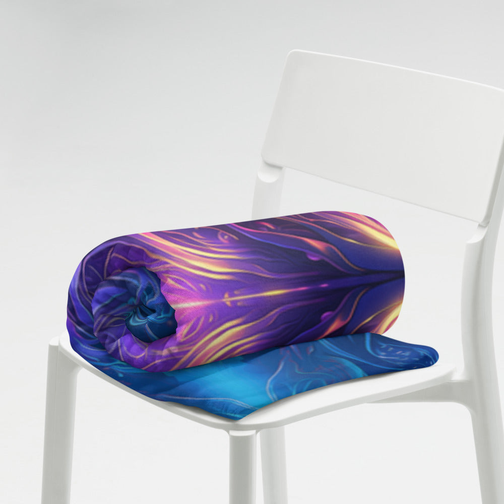 "Twilight Glow" THROW BLANKET, 60″×80″, Lifestyle