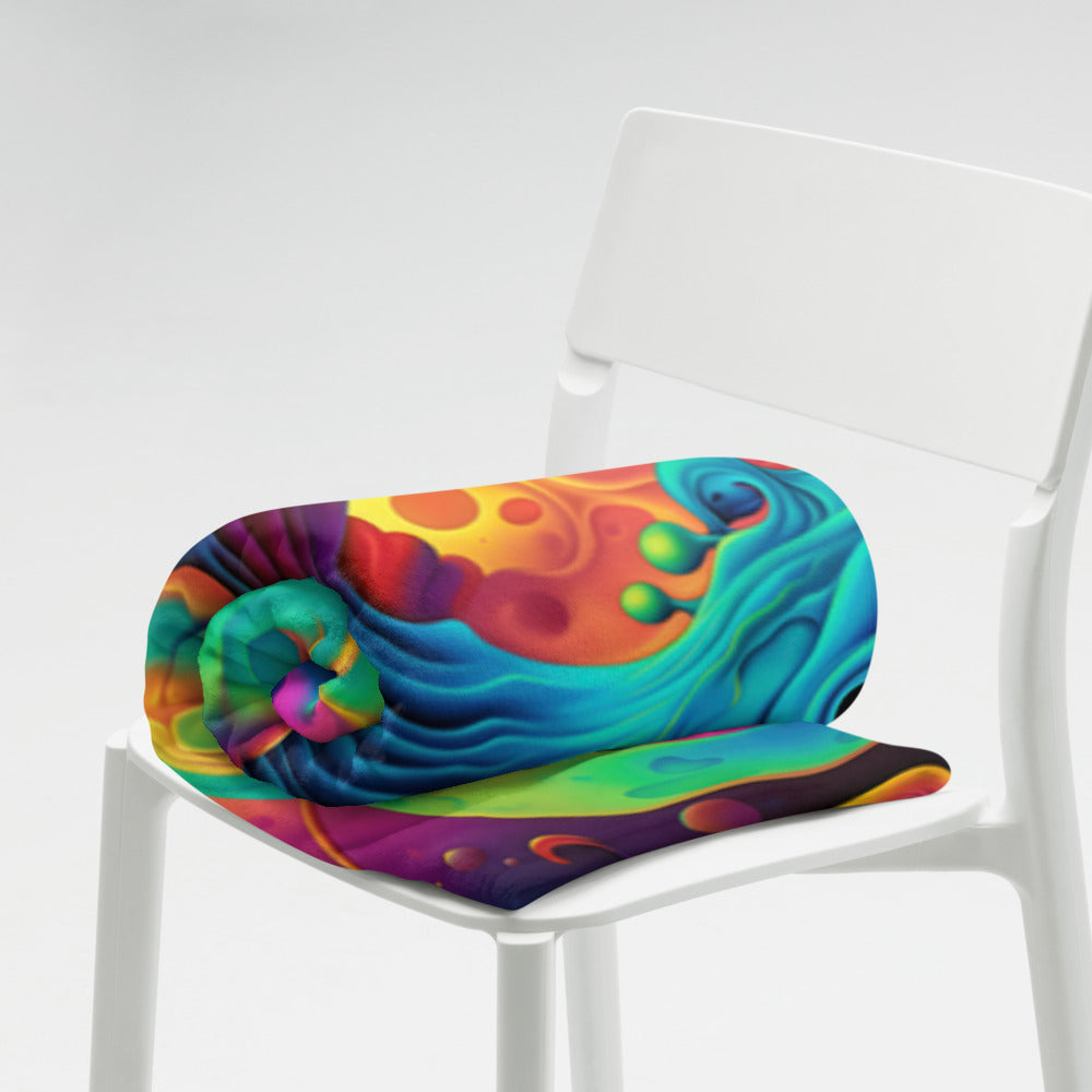 "Void Destroyer" THROW BLANKET, 60″×80″, Lifestyle