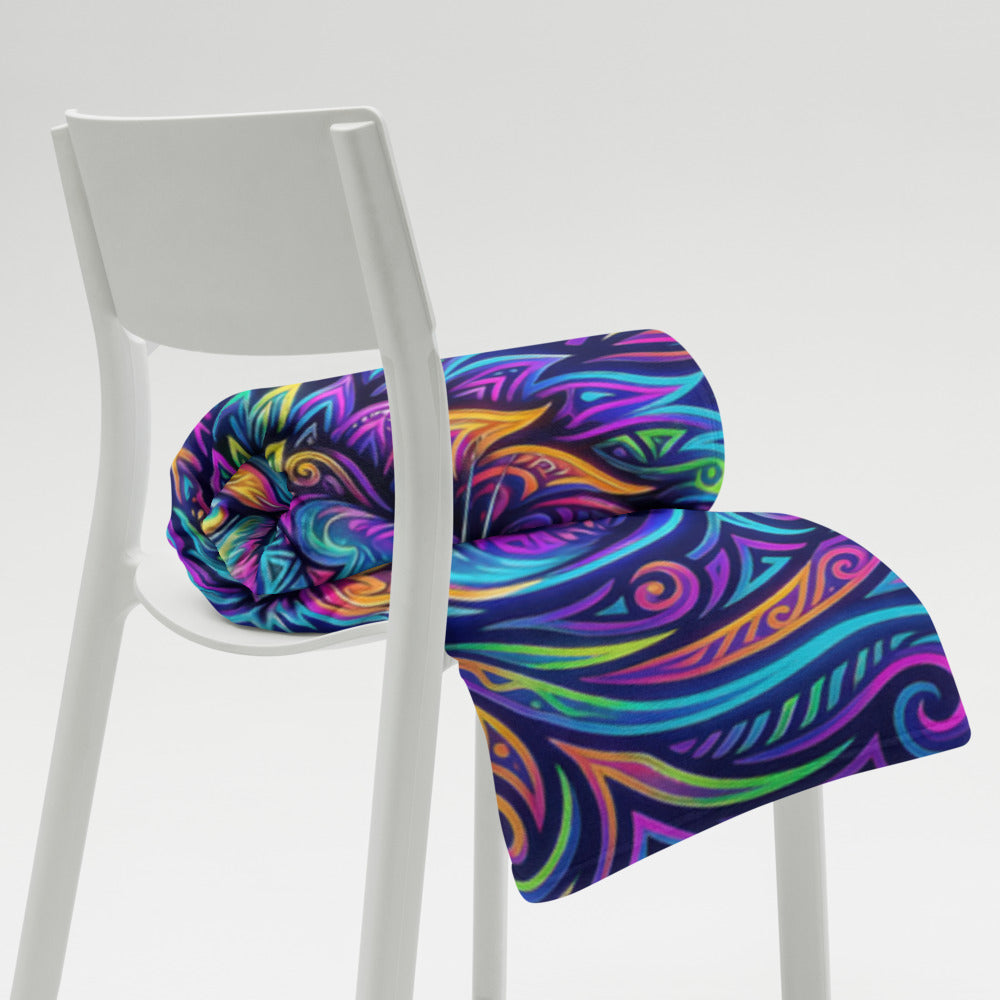 "Watchful Eyes" THROW BLANKET, 60″×80″, Lifestyle 2