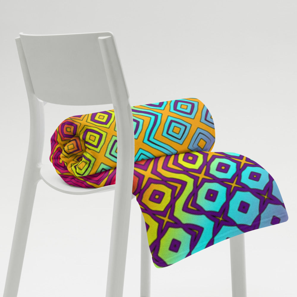 "Peacocking" THROW BLANKET, 60″×80″, Lifestyle 2