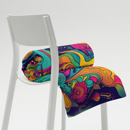 "Totem" THROW BLANKET, 60″×80″, Lifestyle 2