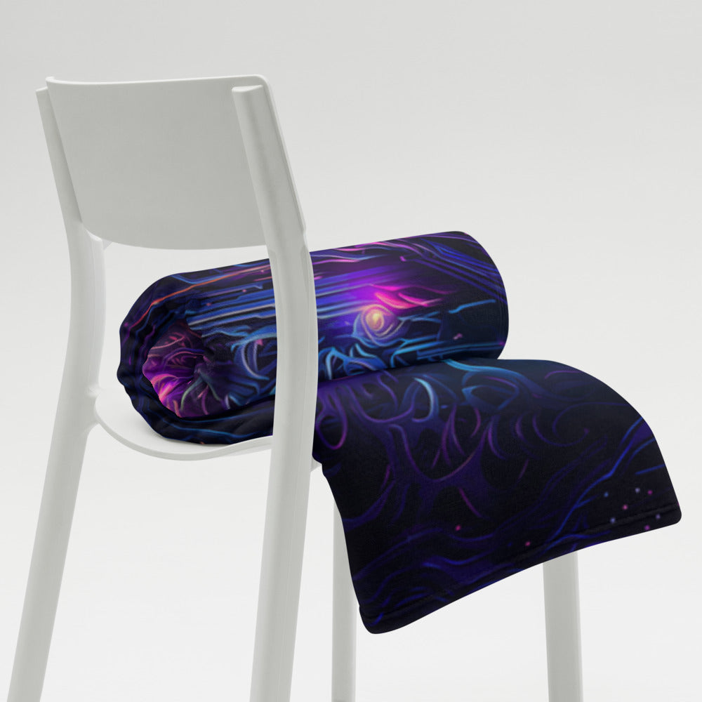 "Twilight Glow" THROW BLANKET, 60″×80″, Lifestyle 2