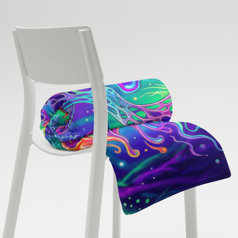 "Beyond Physical" THROW BLANKET, 60″×80″, Lifestyle 2