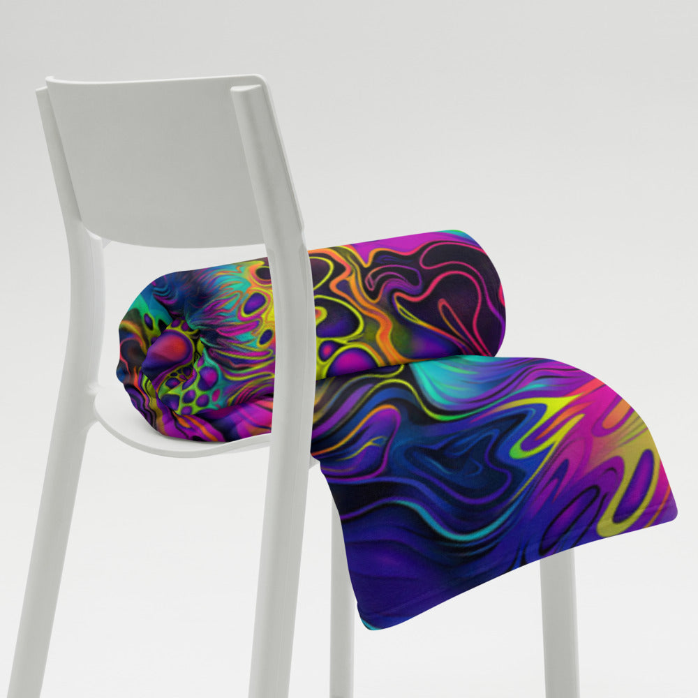 "Still Trippin'" THROW BLANKET, 60″×80″, Lifestyle 2