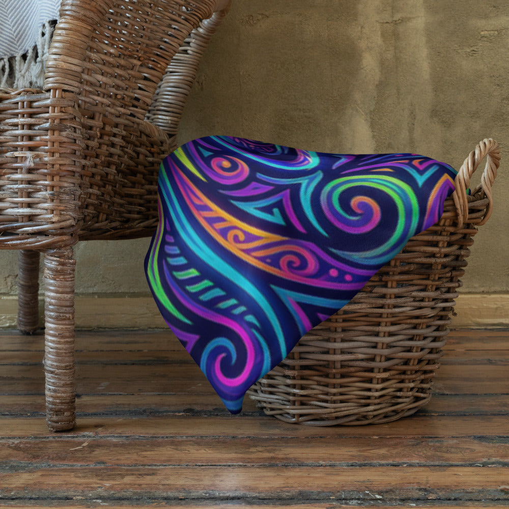 "Watchful Eyes" THROW BLANKET, 60″×80″, Lifestyle