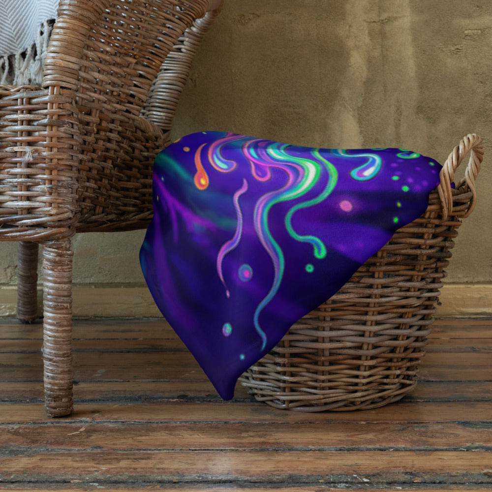 "Beyond Physical" THROW BLANKET, 60″×80″, Lifestyle