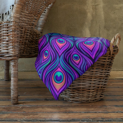 "Shamanic Emanation" THROW BLANKET, 60″×80″, Lifestyle