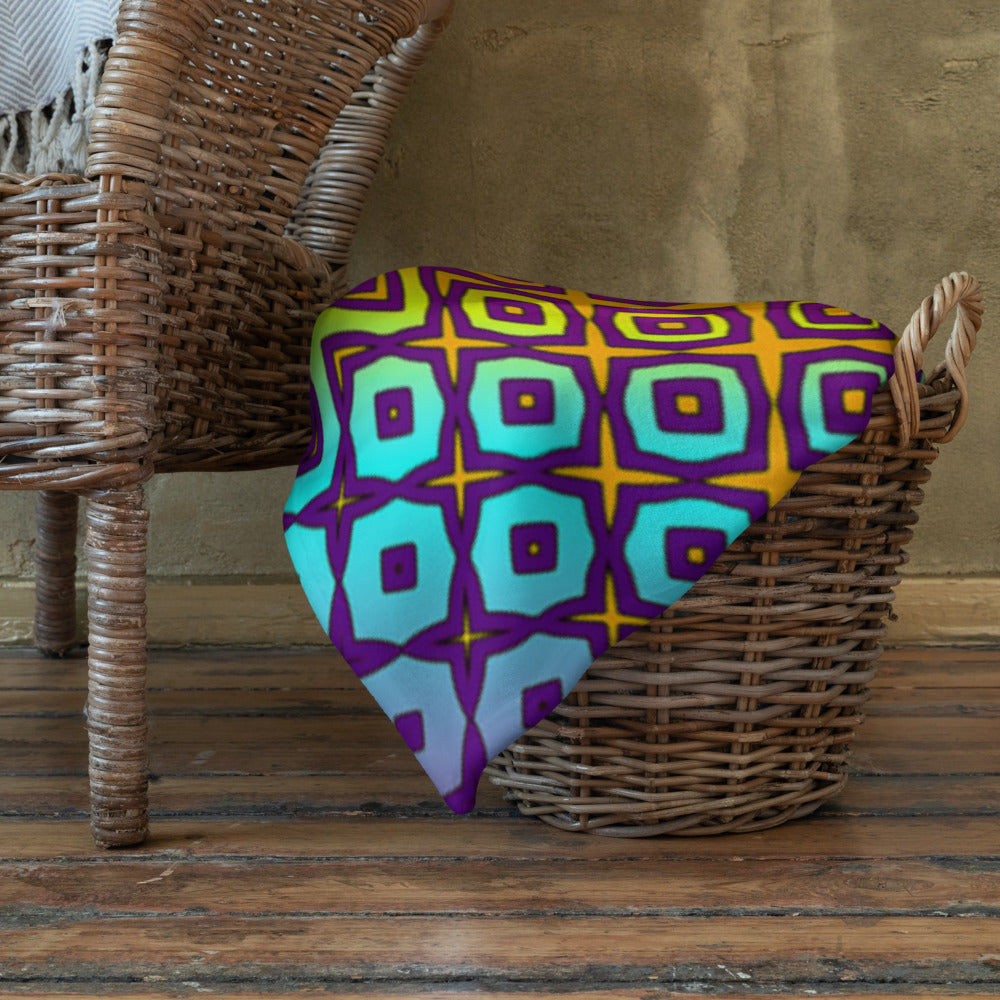 "Peacocking" THROW BLANKET, 60″×80″, Lifestyle