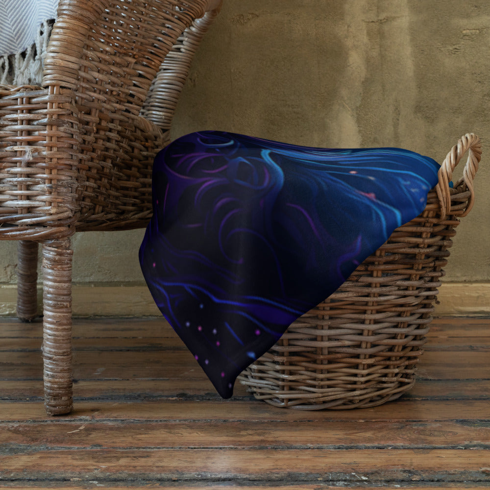 "Twilight Glow" THROW BLANKET, 60″×80″, Lifestyle