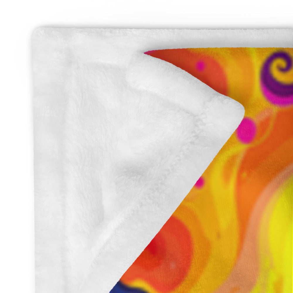 "Mush Tree So Color" THROW BLANKET, 60″×80″, Product details