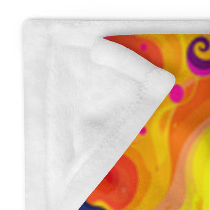 "Mush Tree So Color" THROW BLANKET, 60″×80″, Product details
