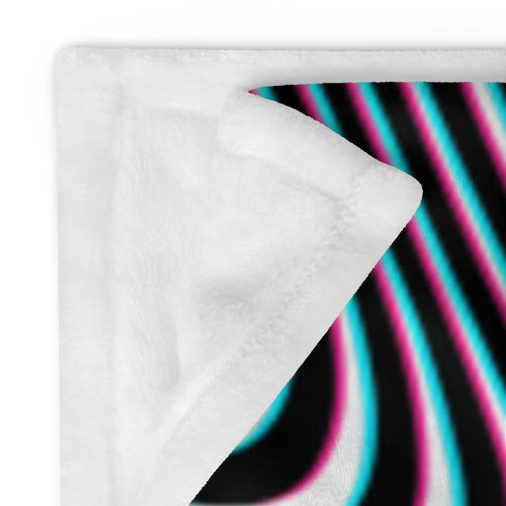"Wild Cat (White)" THROW BLANKET, 60″×80″, Product details