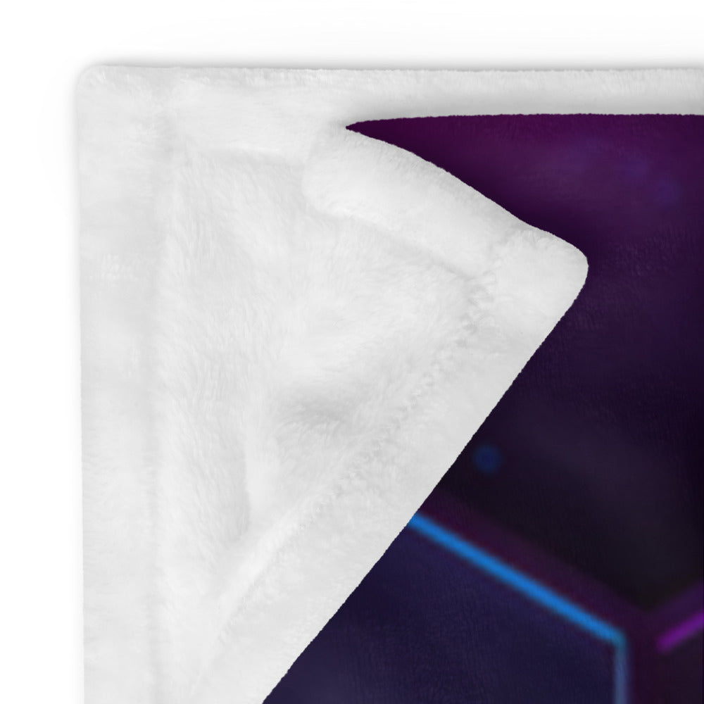 "Dark Honeycomb" THROW BLANKET, 60″×80″, Product details