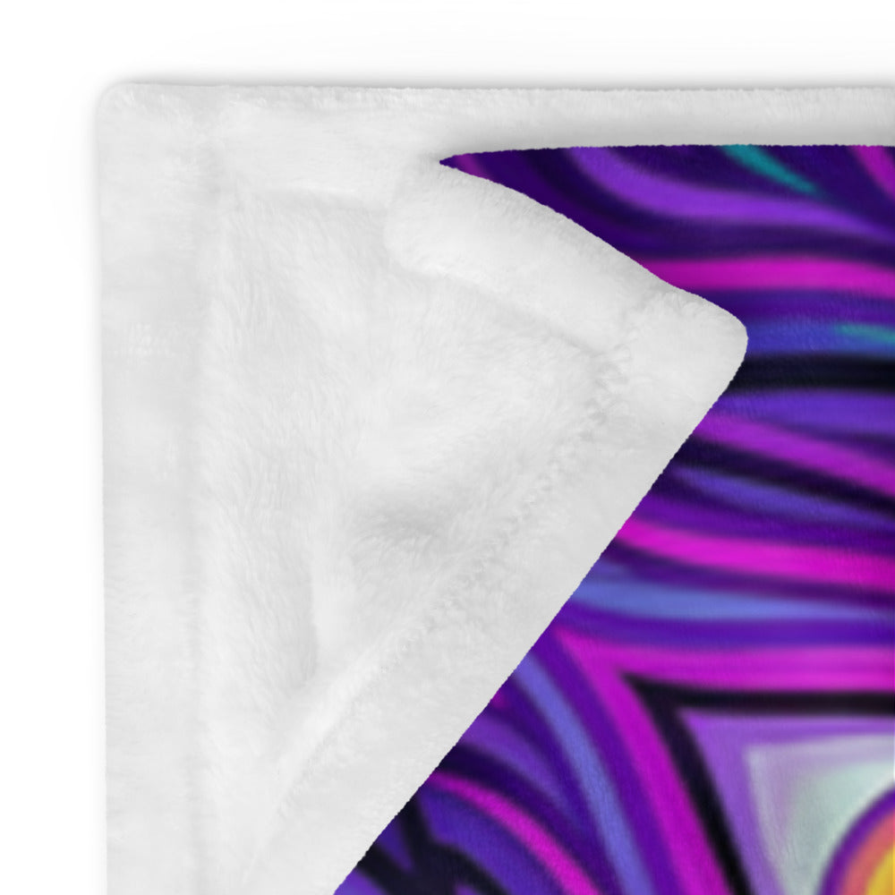 "Shamanic Emanation" THROW BLANKET, 60″×80″, Product details