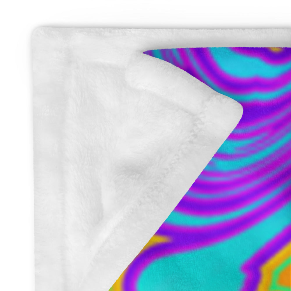 "Neon King" THROW BLANKET, 60″×80″, Product details