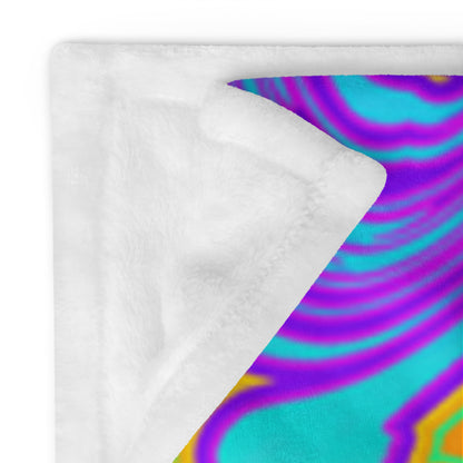 "Neon King" THROW BLANKET, 60″×80″, Product details