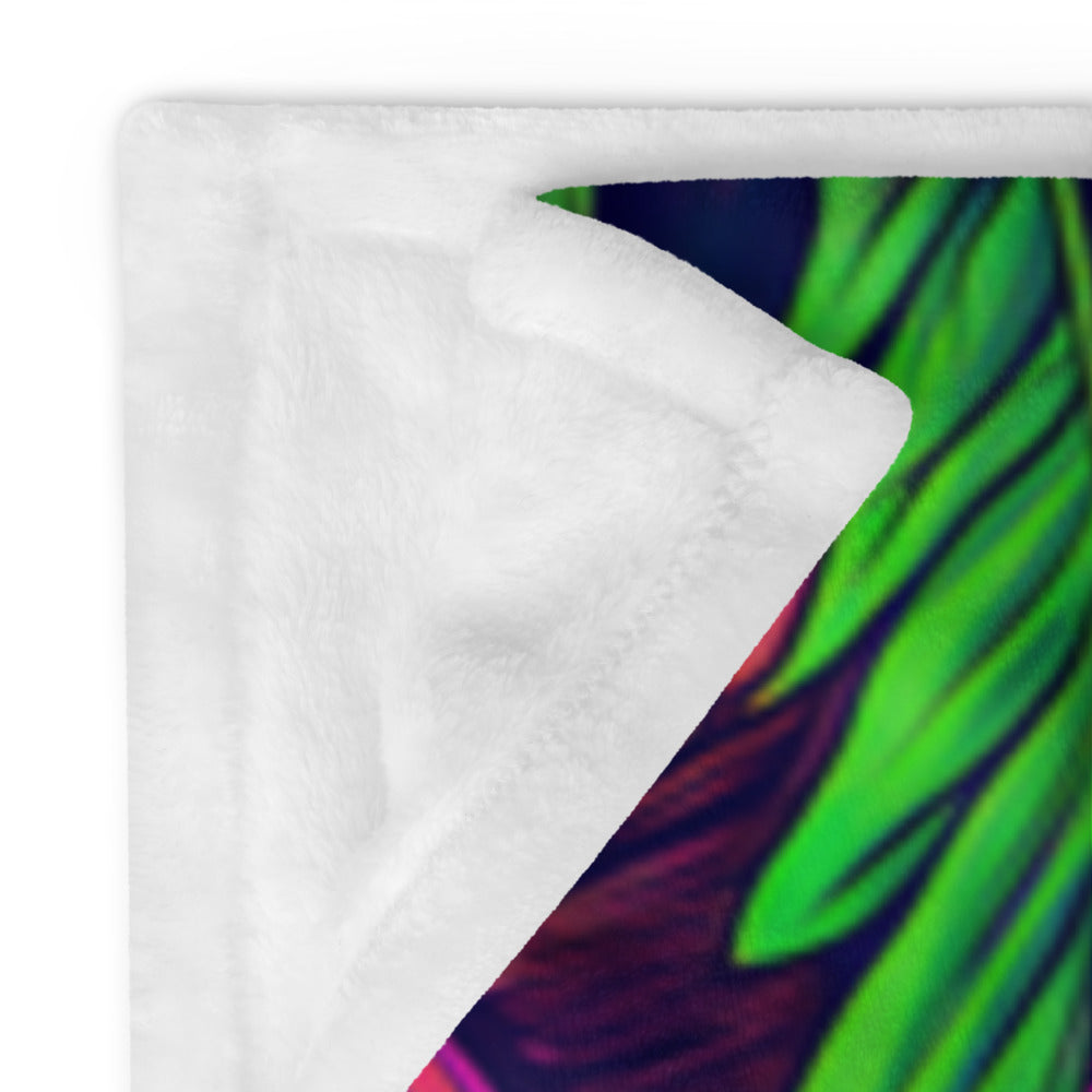 "Mushroom Forest" THROW BLANKET, 60″×80″, Product details