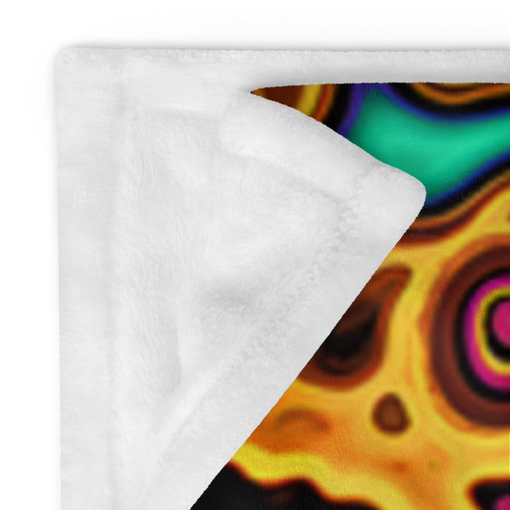"Psycho Leopard" THROW BLANKET, 60″×80″, Product details